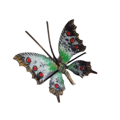 FARFALLA IN FERRO BATTUTO cm 8 x 5 - ART F 104 FR - colore n. 11
