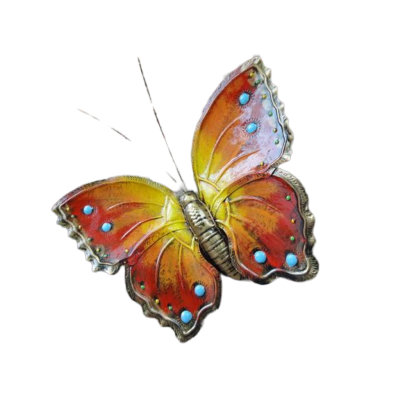 FARFALLA IN FERRO BATTUTO VERNICIATA PER ESTERNO- ART F 204 FR - Colore N 23