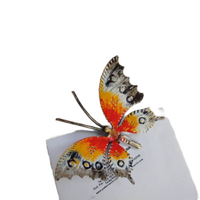 FARFALLA IN FERRO BATTUTO cm 8 x 5 - ART F 104 FR - colore n 5