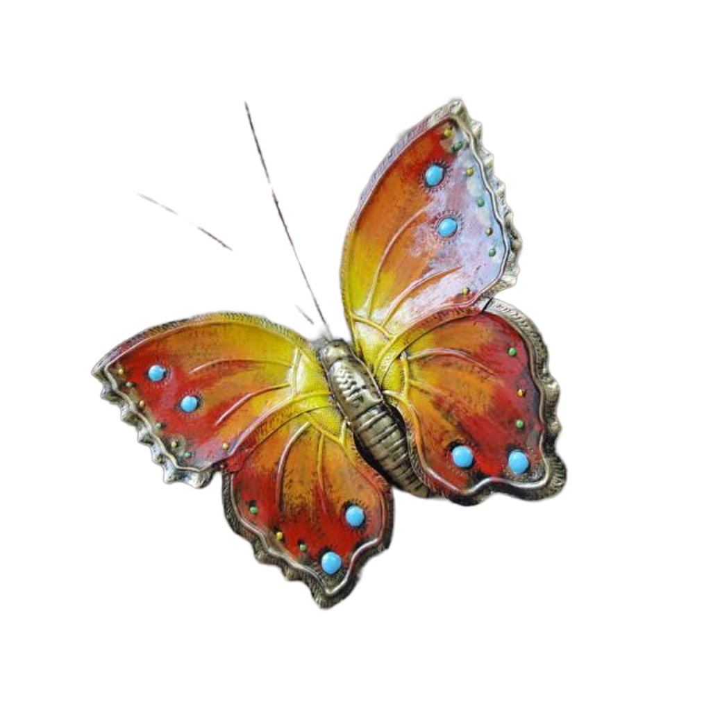 FARFALLA IN FERRO BATTUTO VERNICIATA PER ESTERNO- ART F 204 FR - Colore N 23