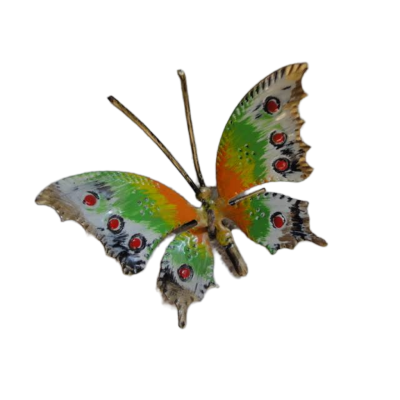 FARFALLA IN FERRO BATTUTO cm 8 x 5 - ART F 104 FR - colore n.30