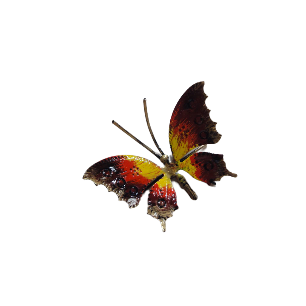FARFALLA IN FERRO BATTUTO cm 8 x 5 - ART F 104 FR - colore n 3