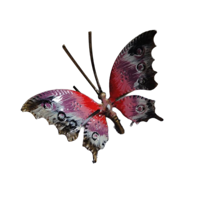 FARFALLA IN FERRO BATTUTO cm 8 x 5 - ART F 104 FR - colore n 9