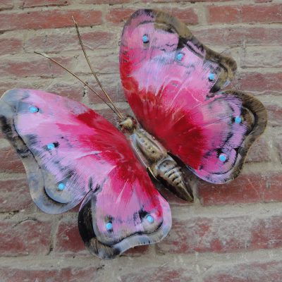 FARFALLA IN FERRO BATTUTO VERNICIATA PER ESTERNO - ART F 106 FR - Colore N 25 - immagine 2