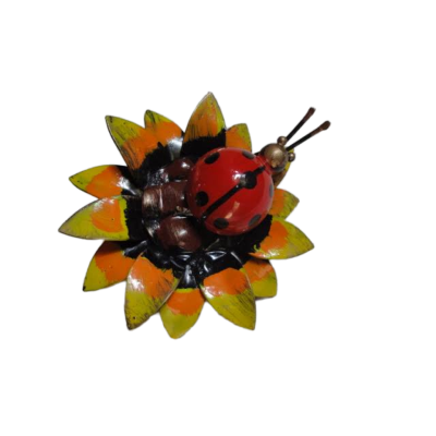 GIRASOLE CON COCCINELLA PORTAFORTUNA - ART C 55 0 FR