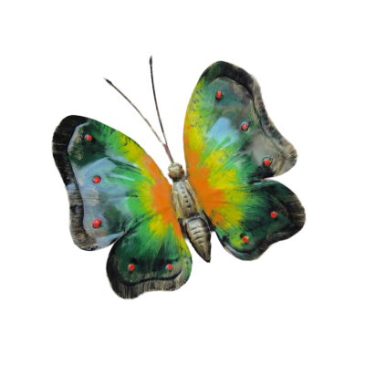 FARFALLA IN FERRO BATTUTO VERNICIATA PER ESTERNO - ART F 106 FR - Colore N 33