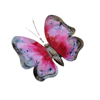 FARFALLA IN FERRO BATTUTO VERNICIATA PER ESTERNO - ART F 106 FR - Colore N 25