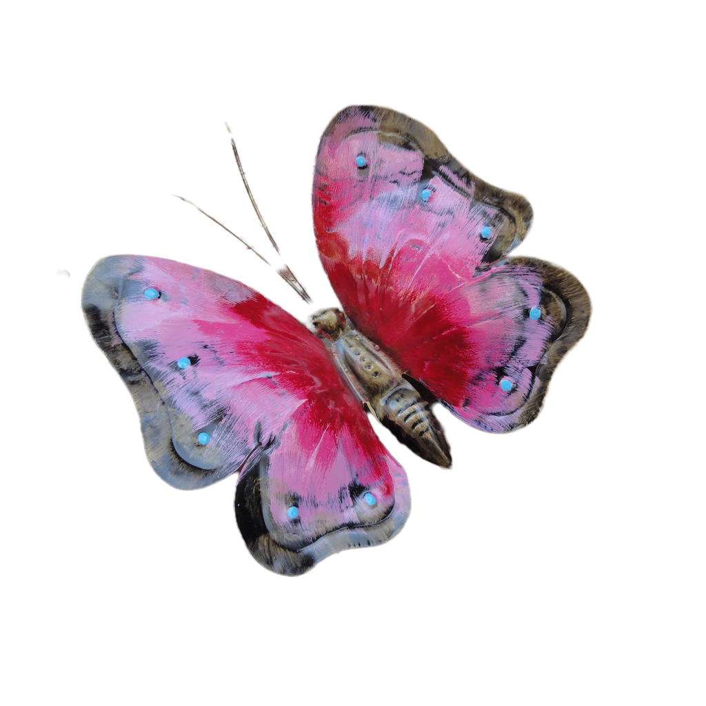 FARFALLA IN FERRO BATTUTO VERNICIATA PER ESTERNO - ART F 106 FR - Colore N 25