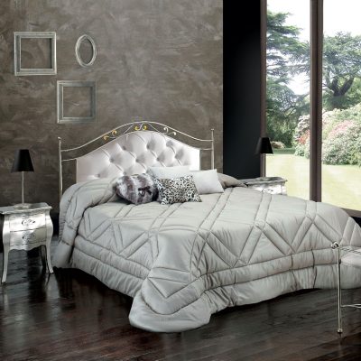 LETTO IN FERRO BATTUTO IMBOTTITO  - ART 686 M CV -