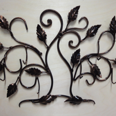 Porta chiavi o appendino da parete in ferro battuto albero della vita -  ART 501 FR PED  COL 5 - 6 P -