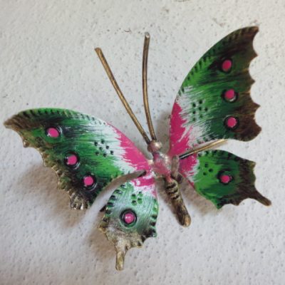 FARFALLA IN FERRO BATTUTO CM 8 X 5 - ART F 104 FR - colore n.29