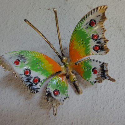 FARFALLA IN FERRO BATTUTO cm 8 x 5 - ART F 104 FR - colore n.30