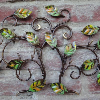 Porta chiavi o appendino da parete in ferro battuto albero della vita - ART 501 FR PED -