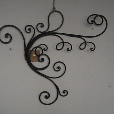 ATTACCAPANNI IN FERRO BATTUTO A PARETE - ART A 54.0 FR PED -