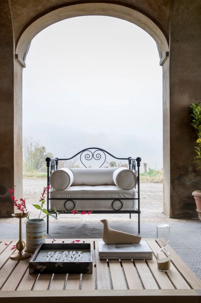 Poltrona da giardino in ferro battuto - ART MORPOS AURORA UNOPIU" - - immagine 3