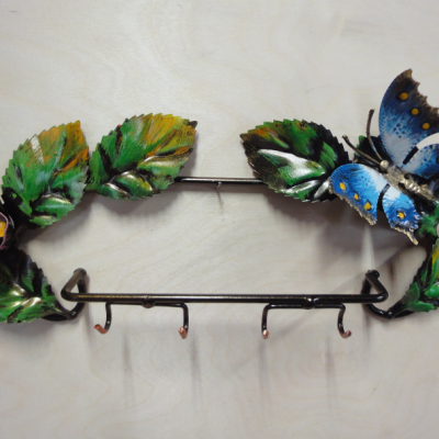 Porta chiavi o appendino da parete in ferro battuto - ART P81 FR - colore n 1