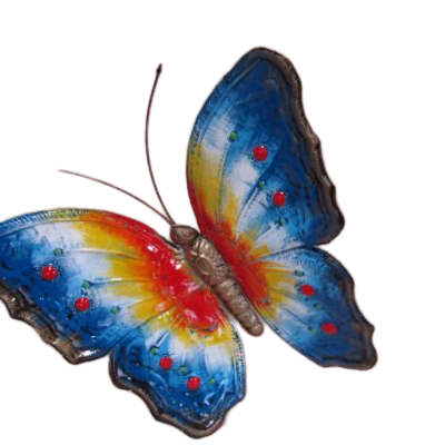 FARFALLA IN FERRRO BATTUTO - ART F 300 FR - COLORE N 21