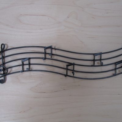 Porta chiavi o appendino da parete in ferro battuto pentagramma 6 posti - ART 502 NR FR PED –