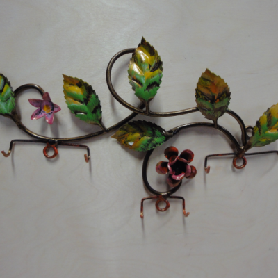 Porta chiavi o appendino da parete in ferro battuto – ART 019 P FR PED –