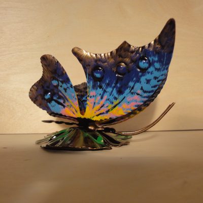 Farfalla porta buste in ferro battuto – ART F 016 PED – Colore n 13