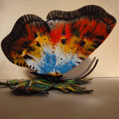 Farfalla porta buste in ferro battuto – ART F 017 PED – Colore n 06