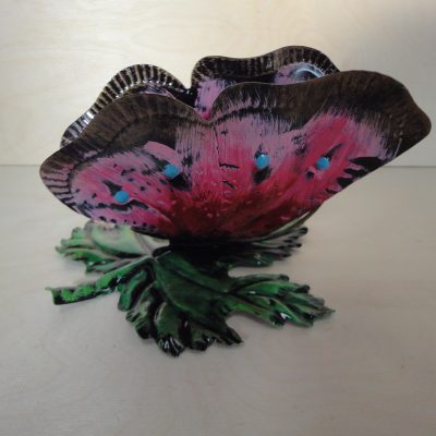 FARFALLA PORTA BUSTE IN FERRO BATTUTO ART F 017 PED