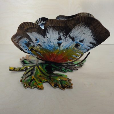 Farfalla porta buste in ferro battuto – ART F 017 PED – Colore n 02