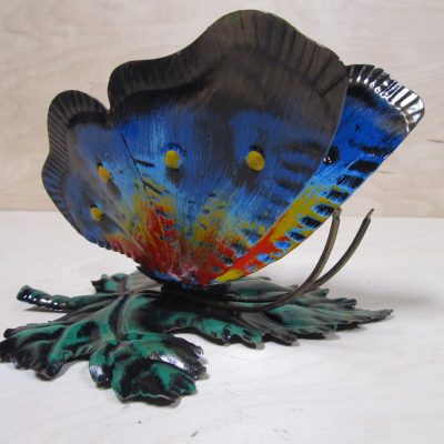 Farfalla porta buste in ferro battuto – ART F 017 PED – Colore n 22