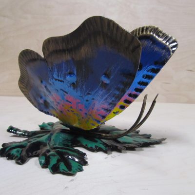 Farfalla porta buste in ferro battuto – ART F 017 PED – Colore n 13