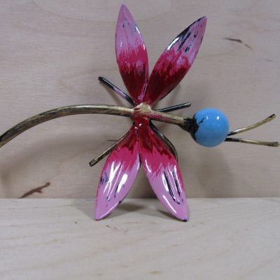 LIBELLULA MEDIA IN FERRO BATTUTO – ART L32.0 FR – Colore n 25 -