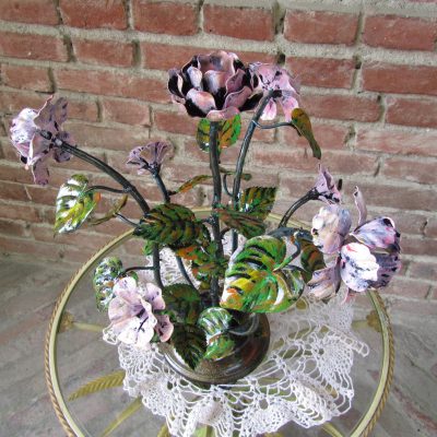 Centrotavola floreale in ferro battuto – ART 1010 4 FR PED –