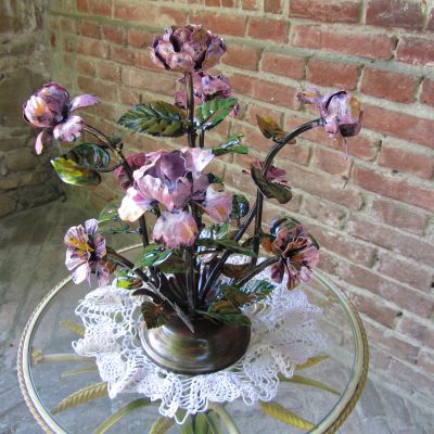 Centrotavola floreale in ferro battuto – ART 1010 5 FR PED
