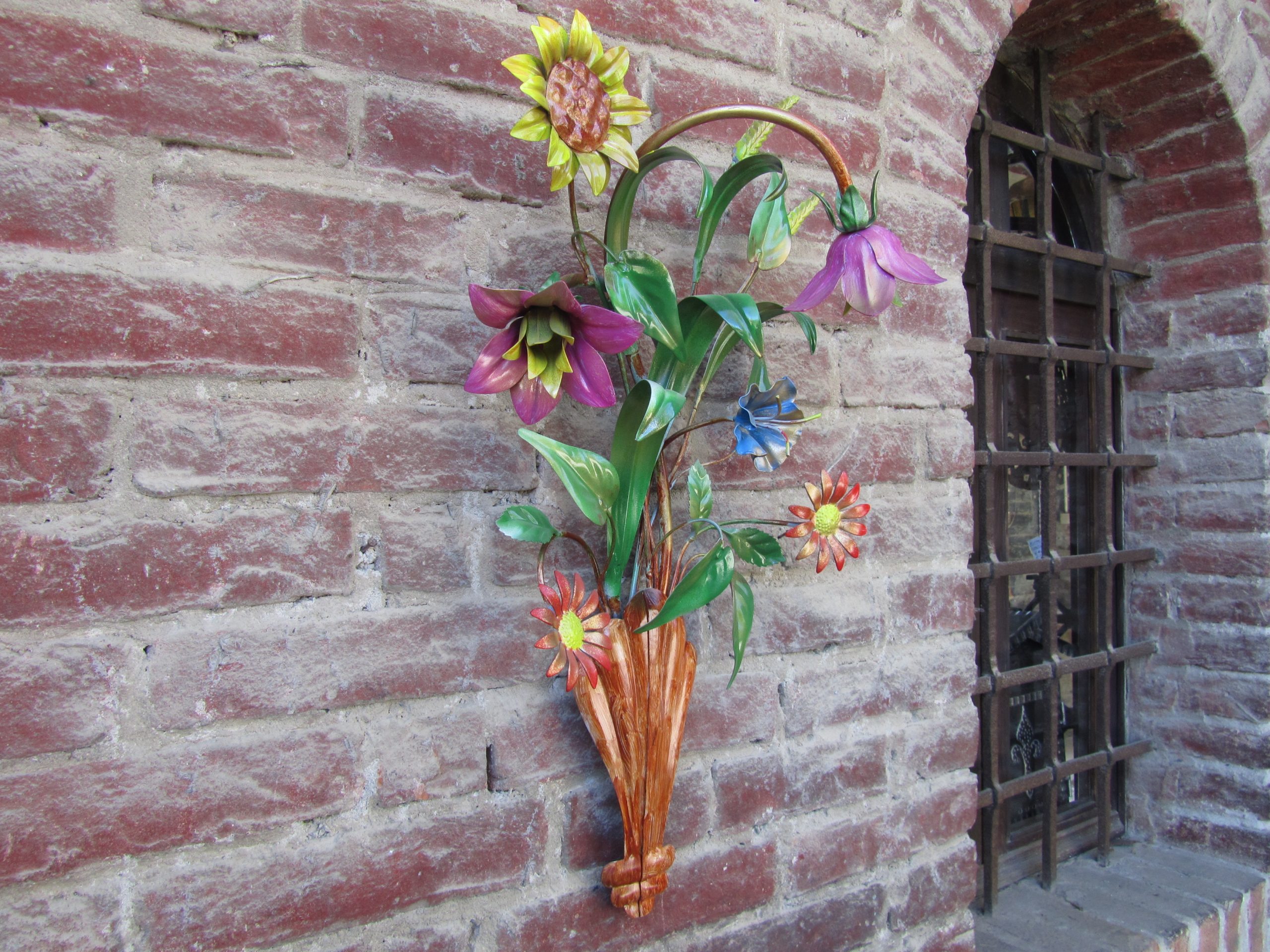 Composizione floreale in ferro battuto - ART A 1 PED - - immagine 3