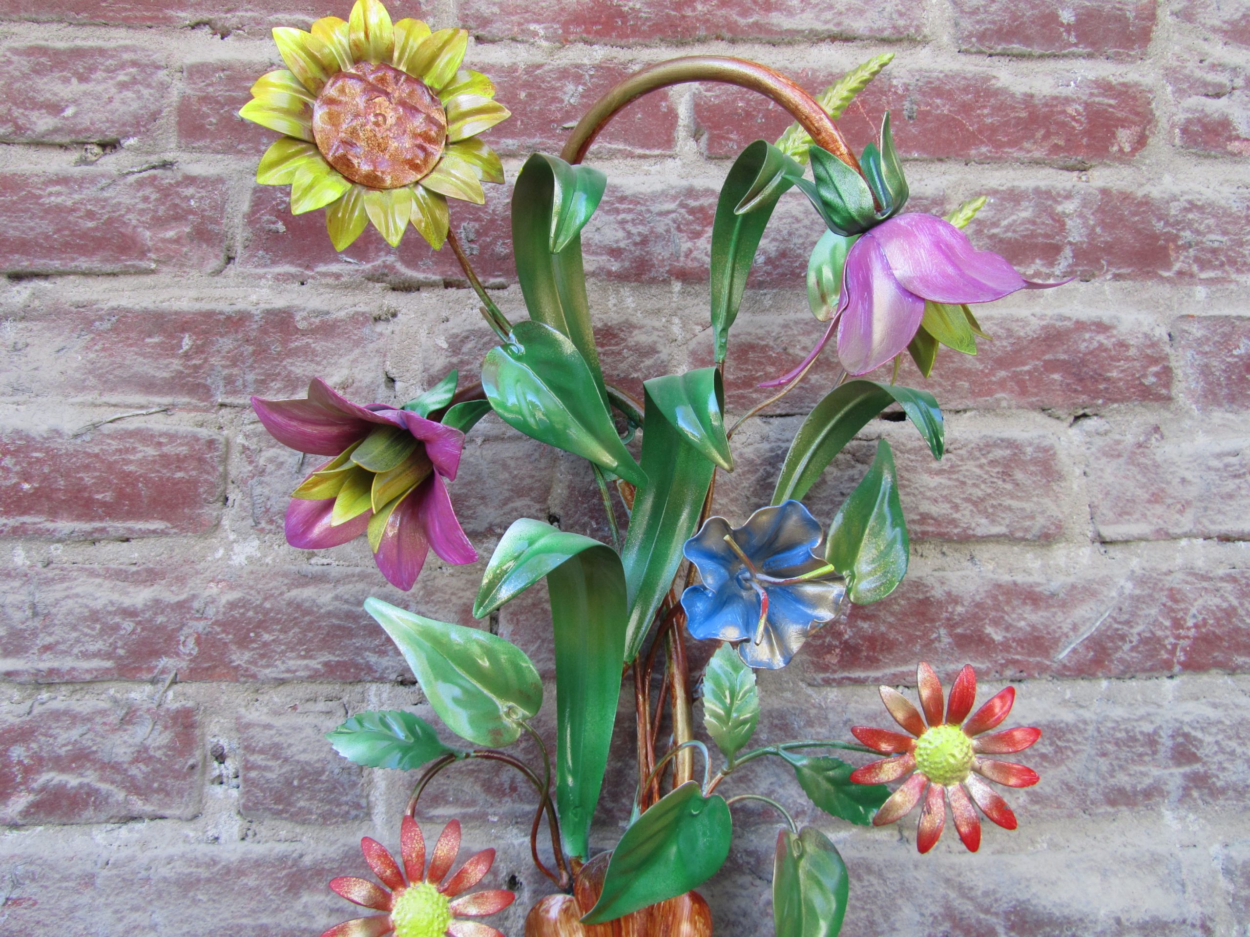 Composizione floreale in ferro battuto - ART A 1 PED - - immagine 4