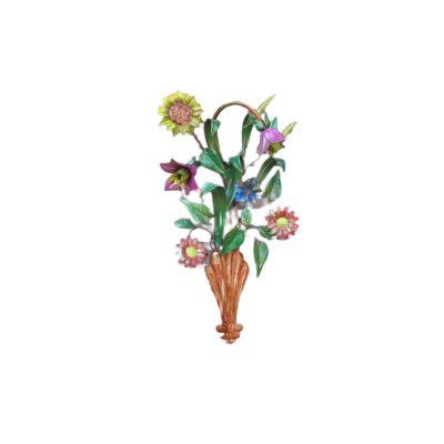 Composizione floreale in ferro battuto - ART A 1 PED -